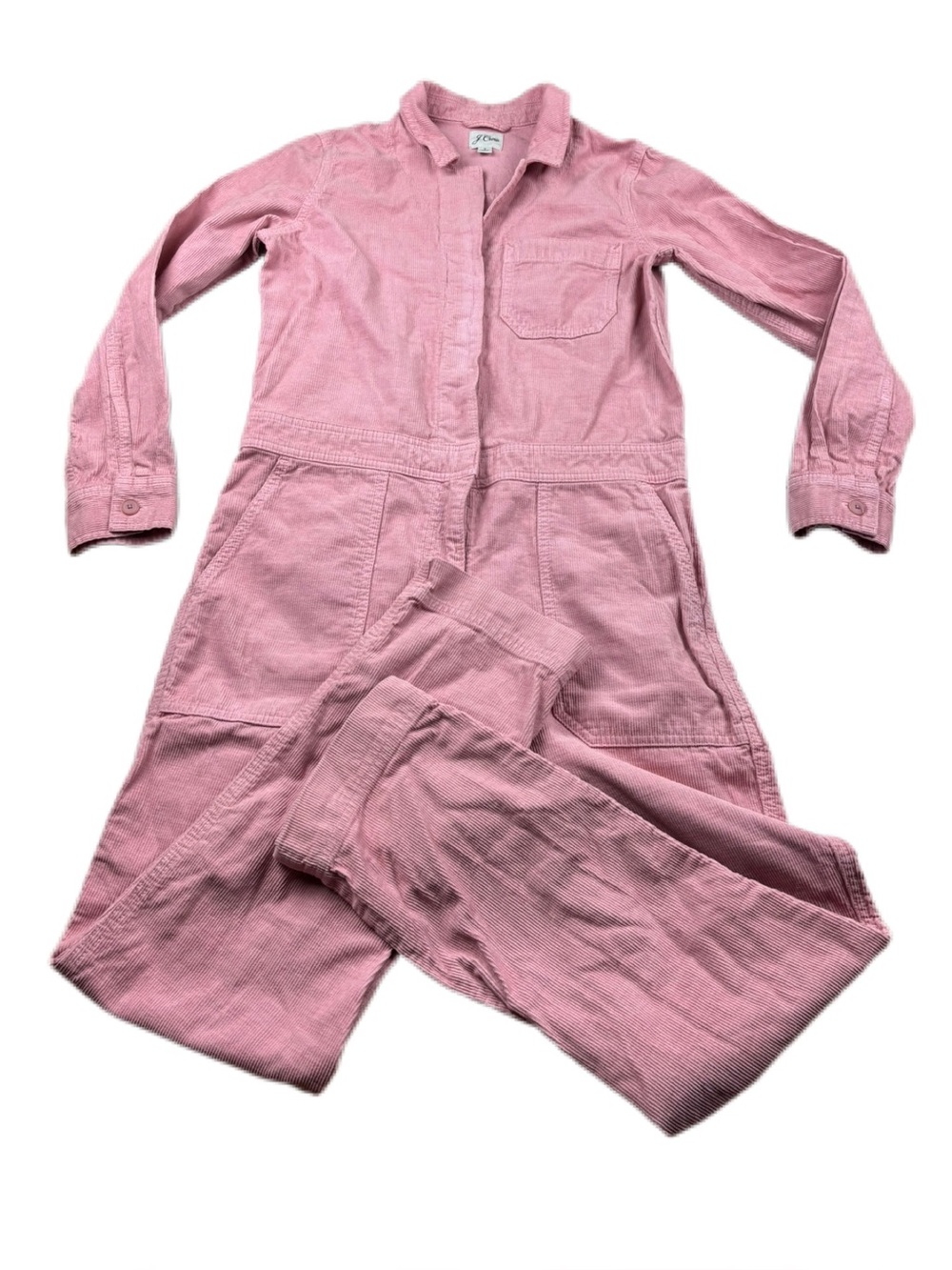 J Crew Pink Corduroy Jumpsuit Women’s Size 2